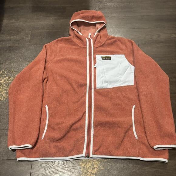 LL Bean Womens Mountain Classic Fleece Hooded Jacket - Picture 2 of 6